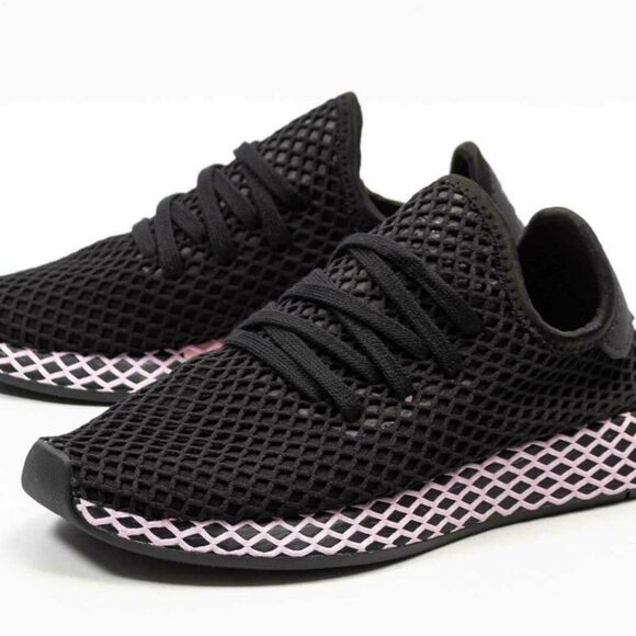 2018 Adidas Deerupt Core Black Clear Lilac Size 6.5 - Picture 1 of 15